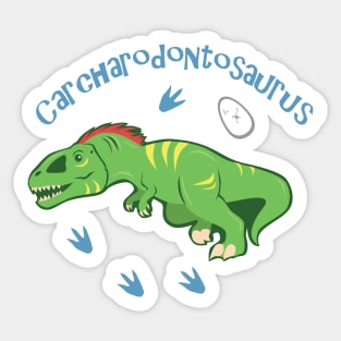 Cute Carcharodontosaurus Sticker